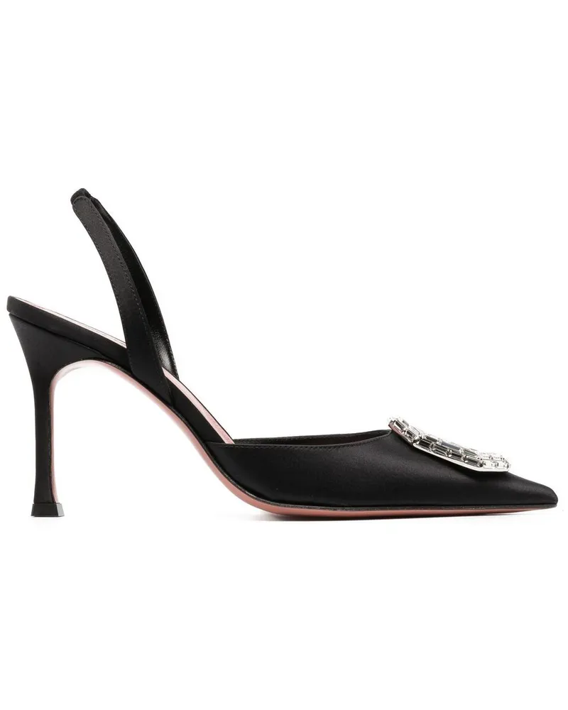 Amina Muaddi Camelia Slingback-Pumps 90mm - Schwarz Schwarz