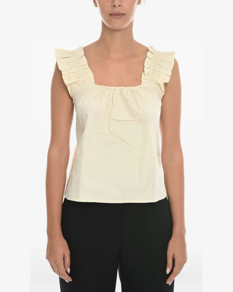 Samsøe & Samsøe Bluse mit eckigem Ausschnitt - Nude Nude