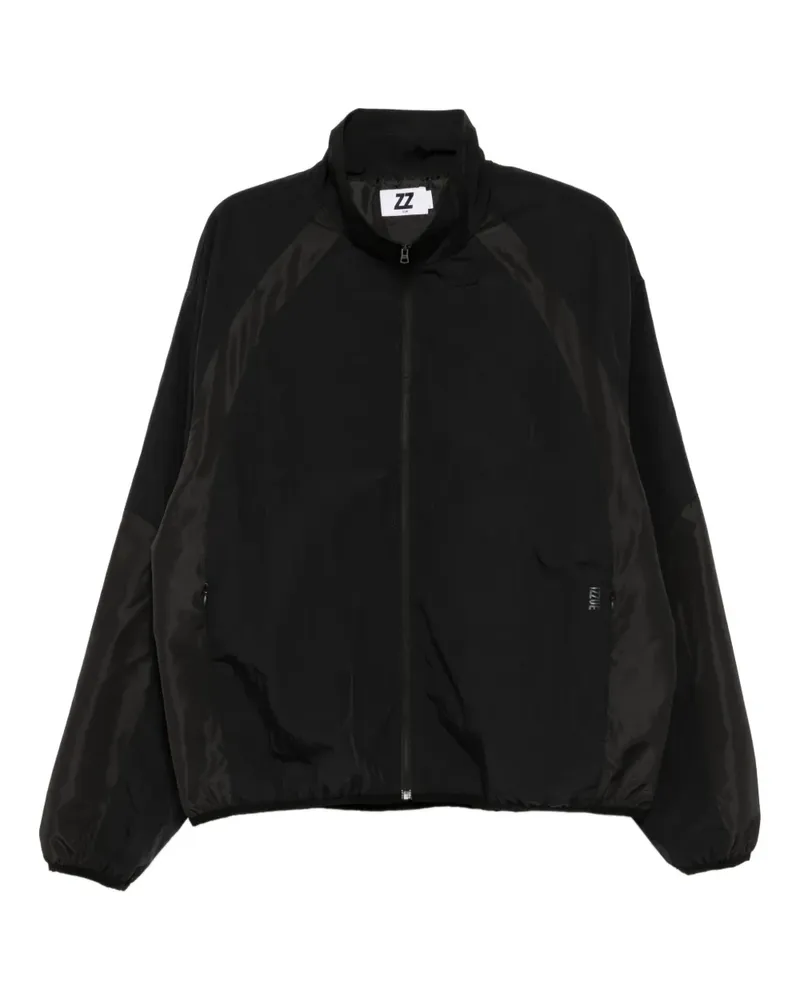 Izzue Jacke mit Logo-Patch - Schwarz Schwarz