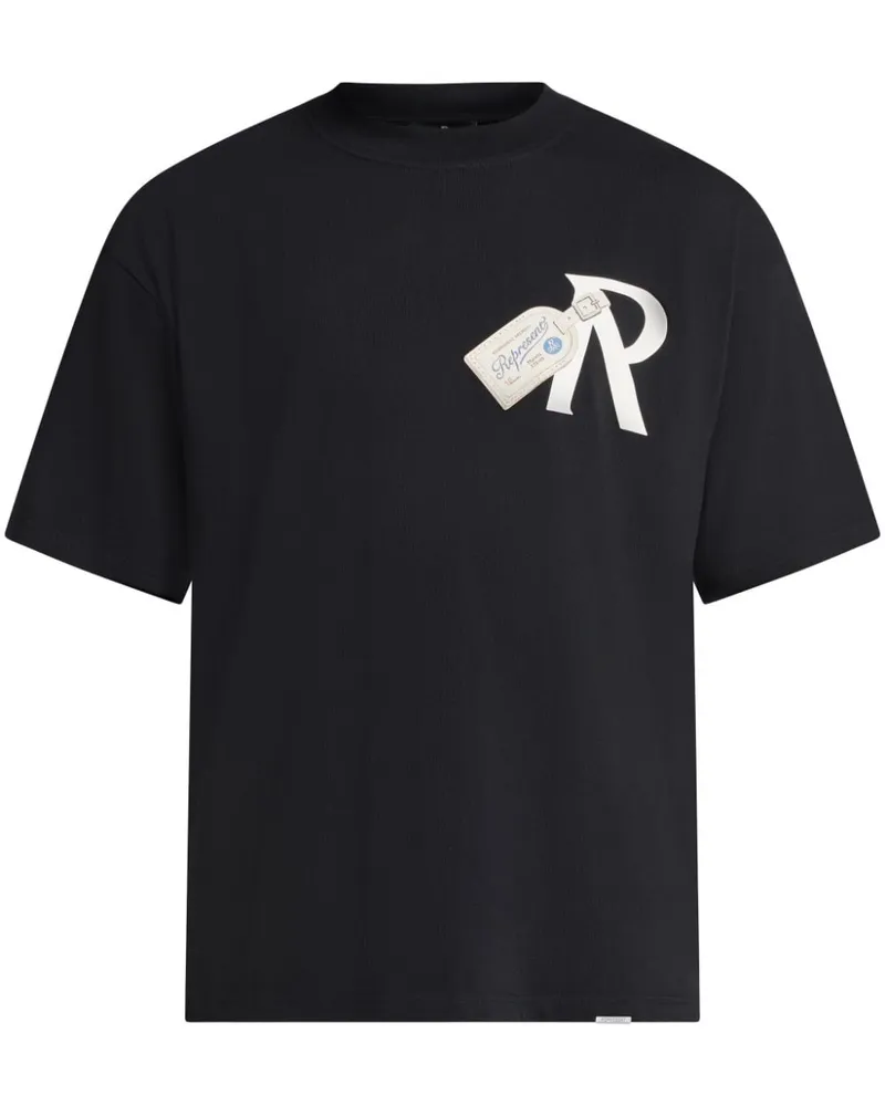 REPRESENT Luggage Tag T-Shirt Schwarz