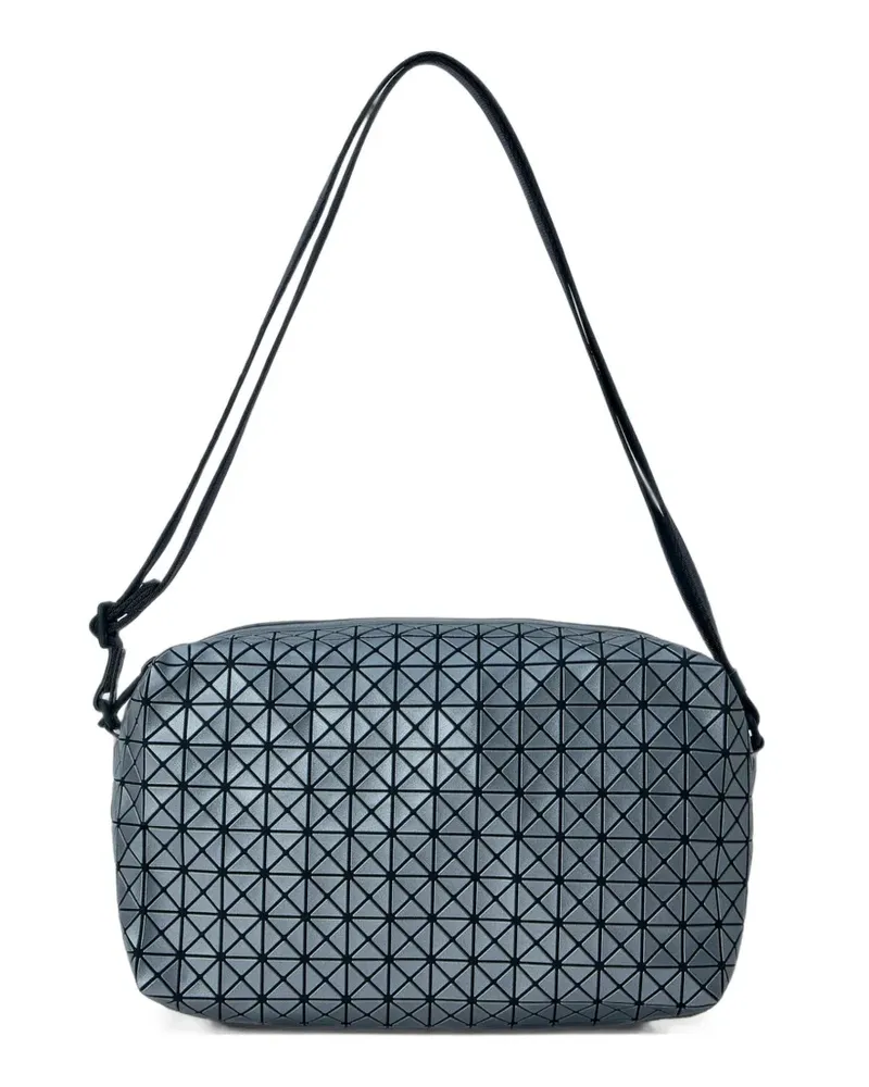 Issey Miyake Schultertasche mit geometrischen Einsätzen - Grau Grau
