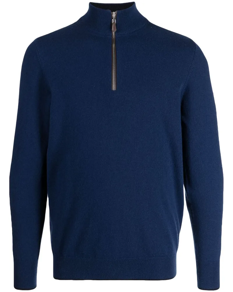 N.Peal The Carnaby Kaschmirpullover Blau