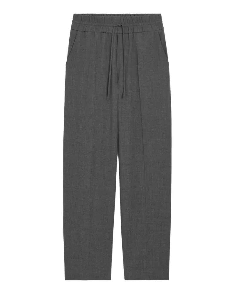 AMI Paris elasticated-waist wool trousers - Grau Grau