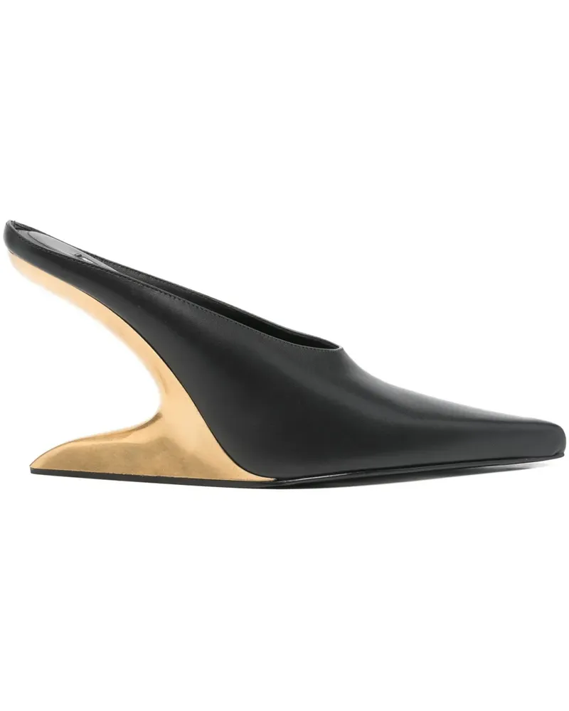Alexander Wang Boomerang Mules 105mm - Schwarz Schwarz