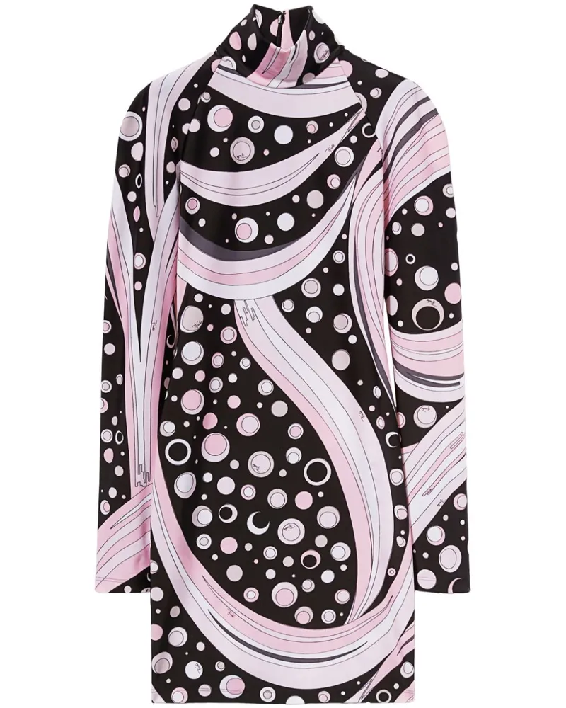 Emilio Pucci Minikleid mit Fontane-Print - Rosa Rosa