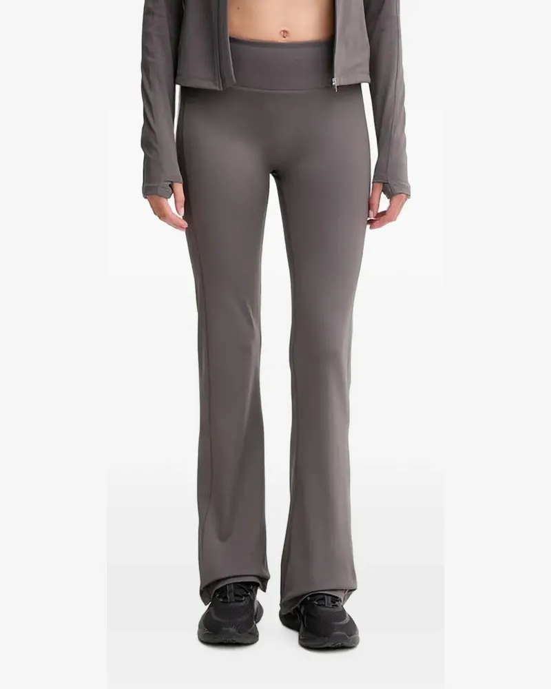 Casall Ausgestellte Hose mit Logo-Print - Grau Grau