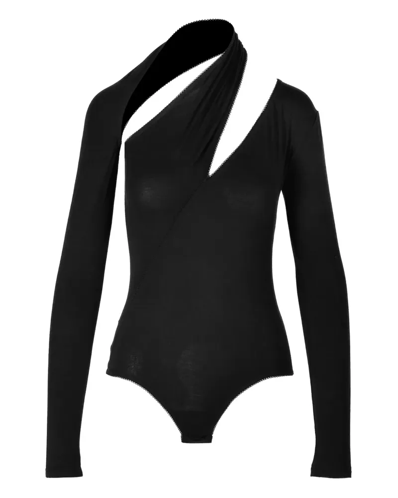 Ioana Ciolacu Asymmetrischer Hug Body mit Ausschnitt - Schwarz Schwarz