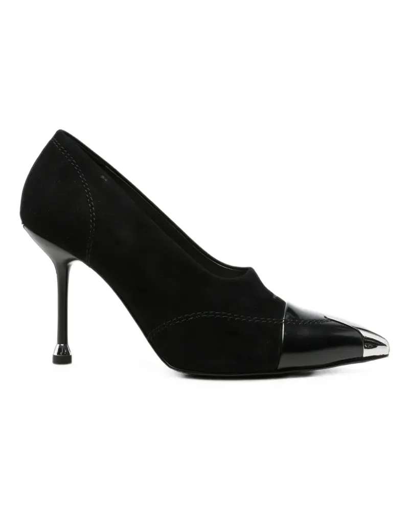 Liu Jo metal-tip panelled pumps - Schwarz Schwarz
