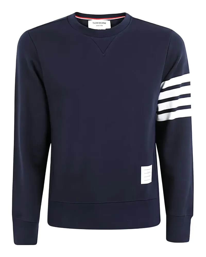 Thom Browne Sweatshirt mit Logo-Streifen - Blau Blau