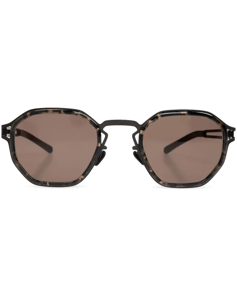 Mykita Gia Sonnenbrille mit geometrischem Gestell - Braun Braun