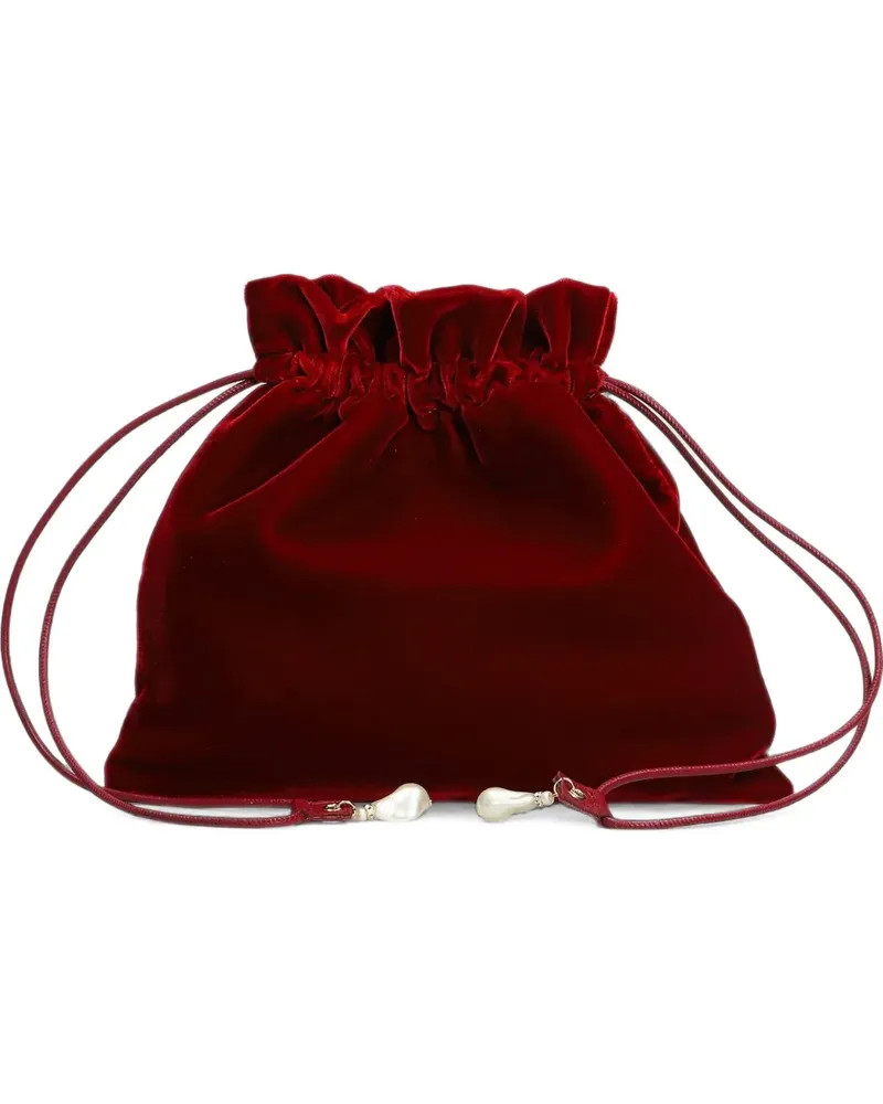 Alevì velvet drawstring pouch - Rot Rot