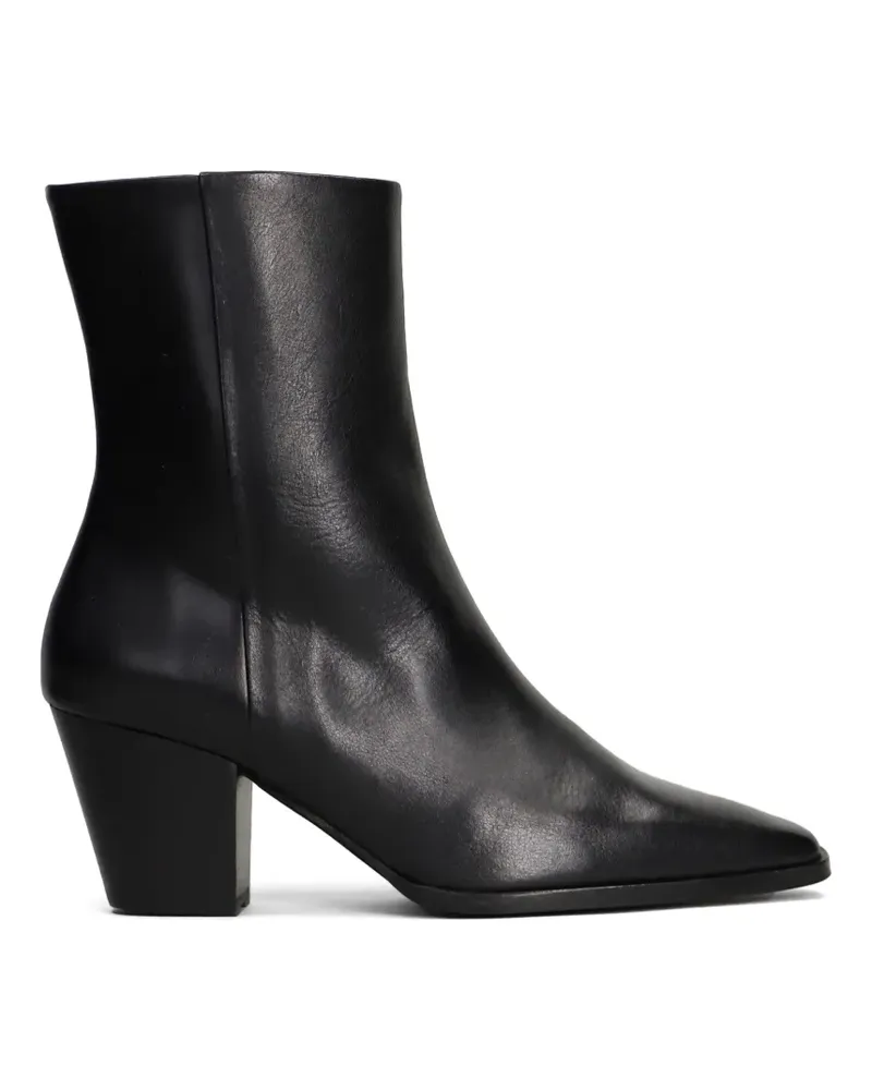 Pedro Miralles pointed-toe ankle boots - Schwarz Schwarz