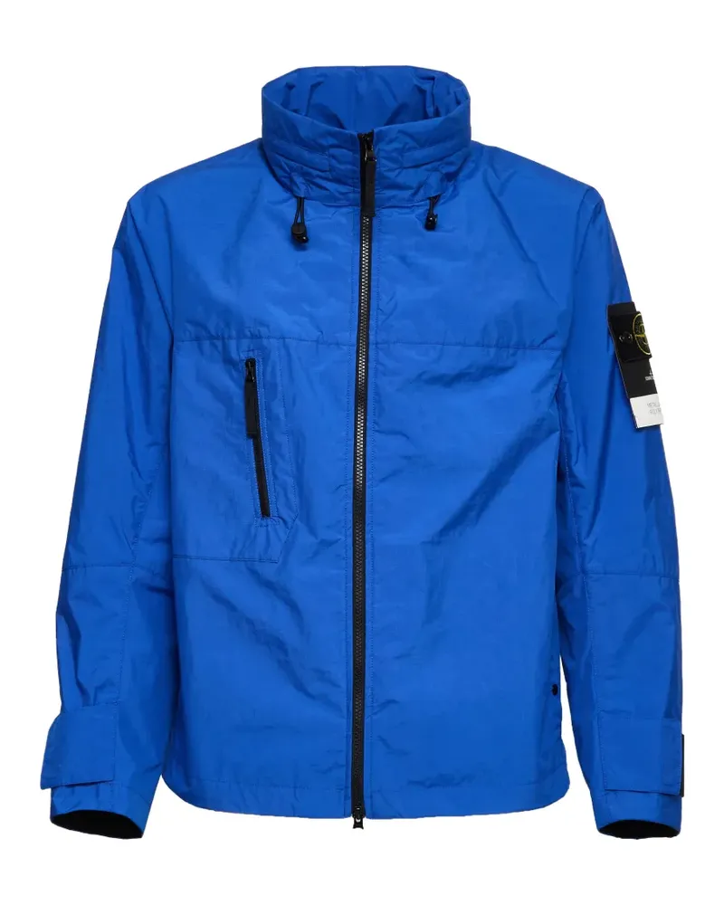Stone Island zip metal lamina jacket - Blau Blau