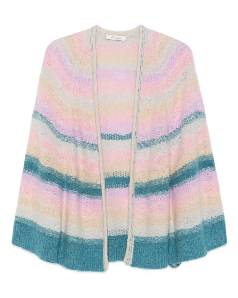 Dorothee Schumacher Gestreifter Cardigan aus Kaschmir - Rosa Rosa