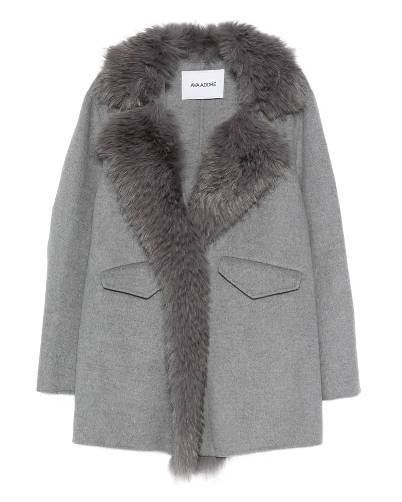 AVA ADORE Langärmeliger Mantel - Grau Grau