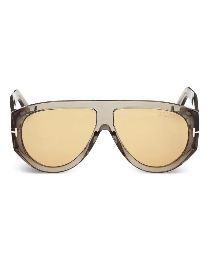 Tom Ford Bronson pilot-frame sunglasses - Grau Grau