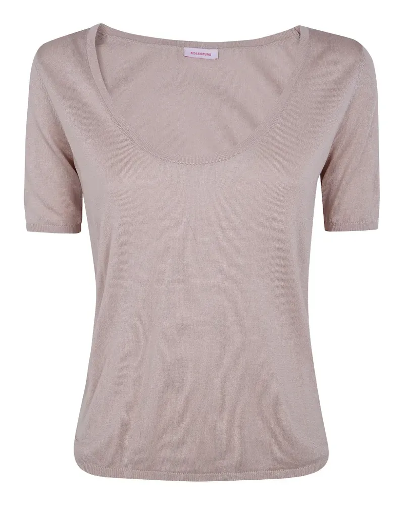 ROSSOPURO silk T-shirt - Nude Nude