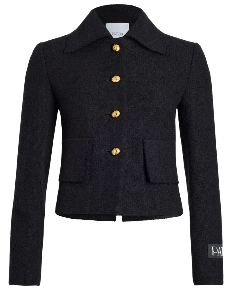 Patou Kurze Iconic Tweed-Jacke - Schwarz Schwarz