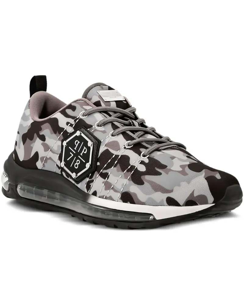 Philipp Plein camouflage runner snakers - Grau Grau