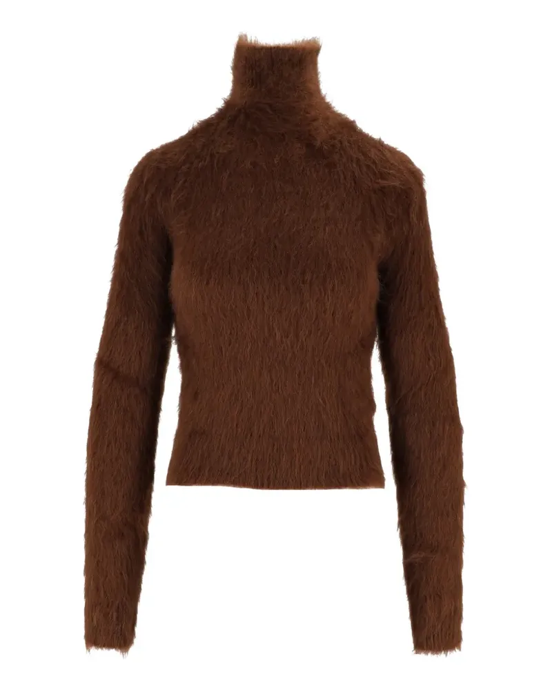 Dondup Gebürsteter Rollkragenpullover - Braun Braun