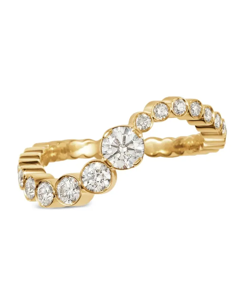 Sophie Bille Brahe 18kt Ocean Sky Gelbgoldring mit Diamant Gold