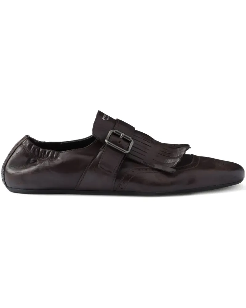 Prada Shuffle Monk-Schuhe - Braun Braun