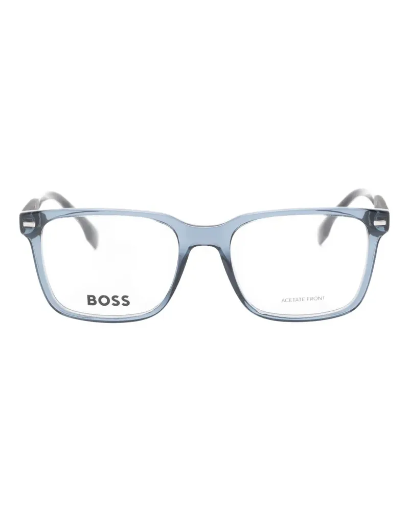 HUGO BOSS rectangle-frame glasses - Blau Blau