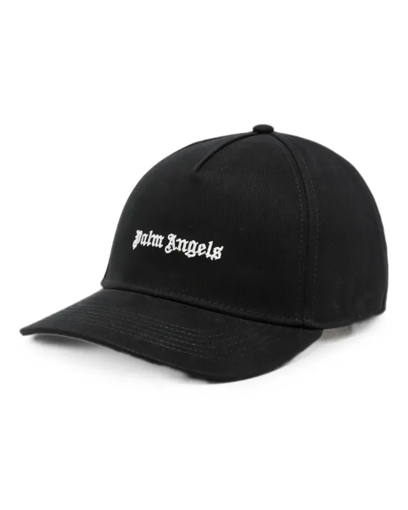 Palm Angels logo-embroidered baseball cap - Schwarz Schwarz