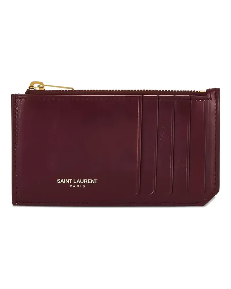 Saint Laurent zip-fastening wallet - Rot Rot