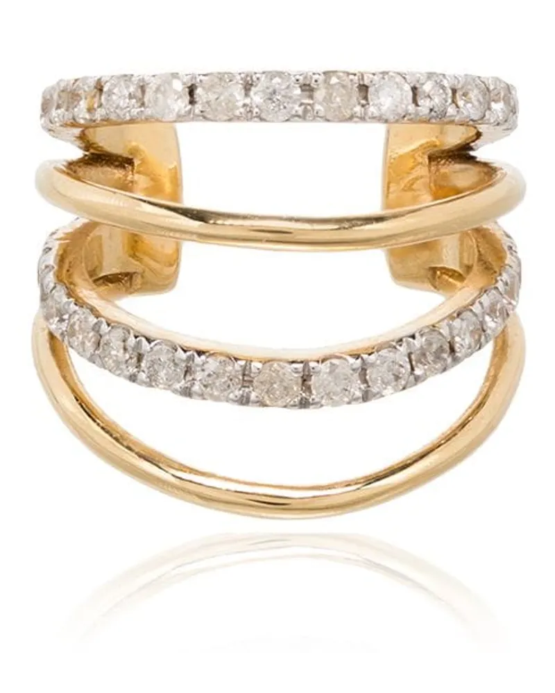 Yvonne Léon 18kt Ear Cuff aus Gelbgold mit Diamanten Gold