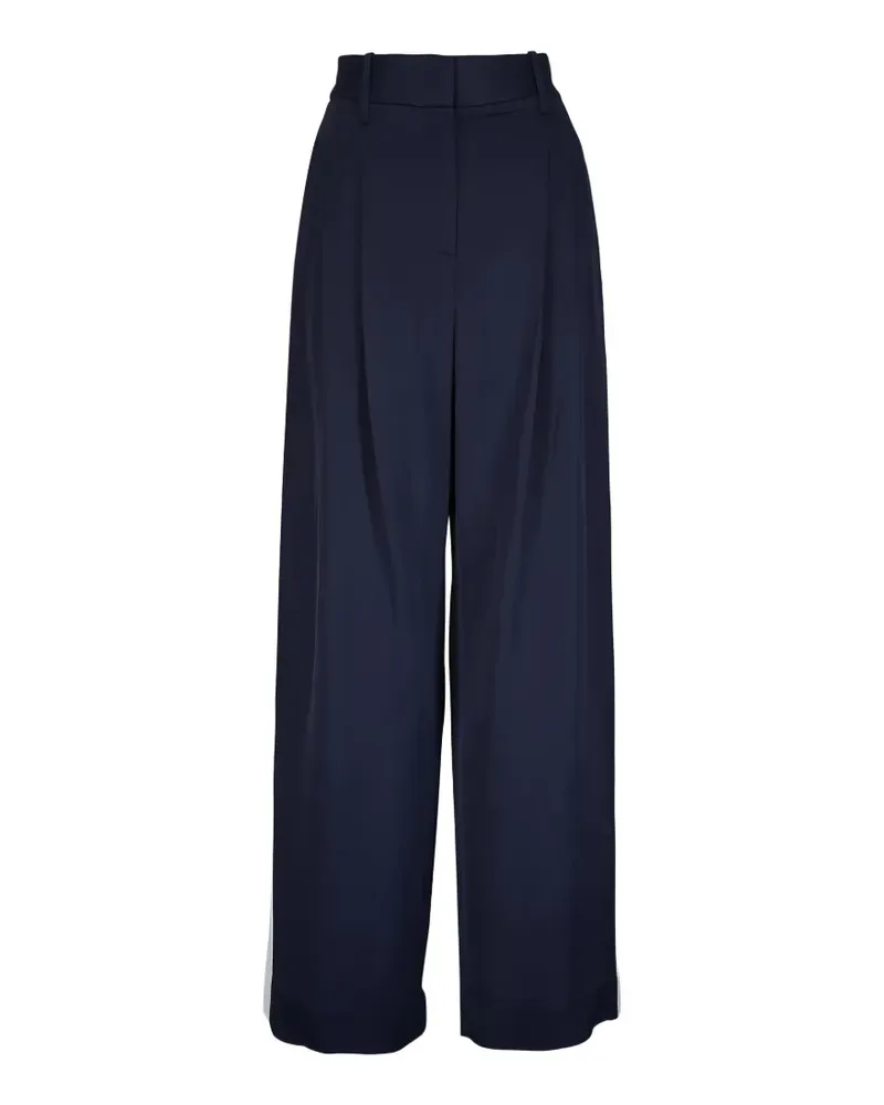 TWP Sulli stripe wide-leg trousers - Blau Blau