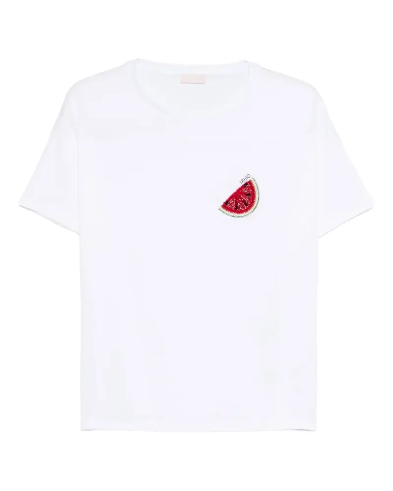 Liu Jo T-Shirt mit Stickerei - Weiß Weiß