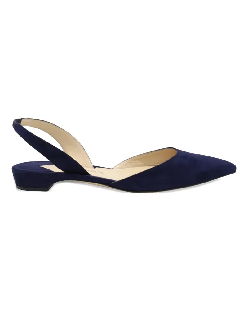 Paul Andrew Rhea pointed-toe slingback pumps - Blau Blau