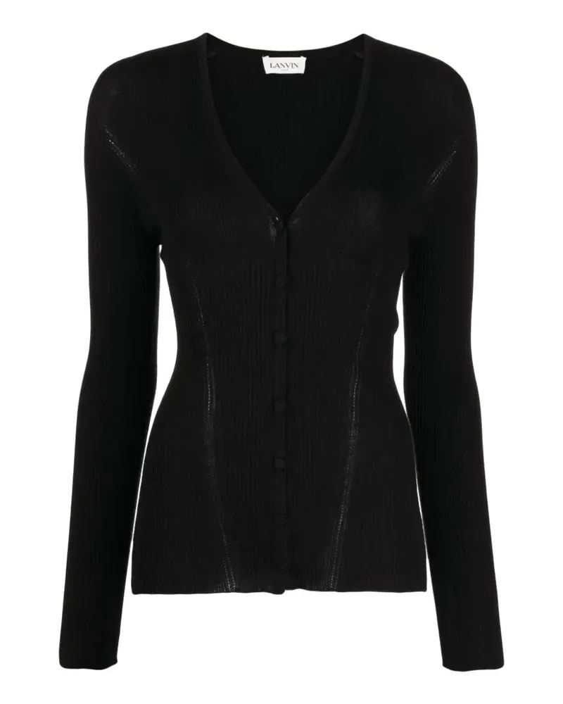 Lanvin V-neck buttoned cardigan - Schwarz Schwarz