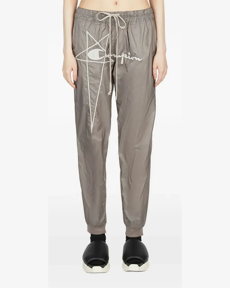 Rick Owens Kordelzug-Hose mit Sternstickerei - Grau Grau