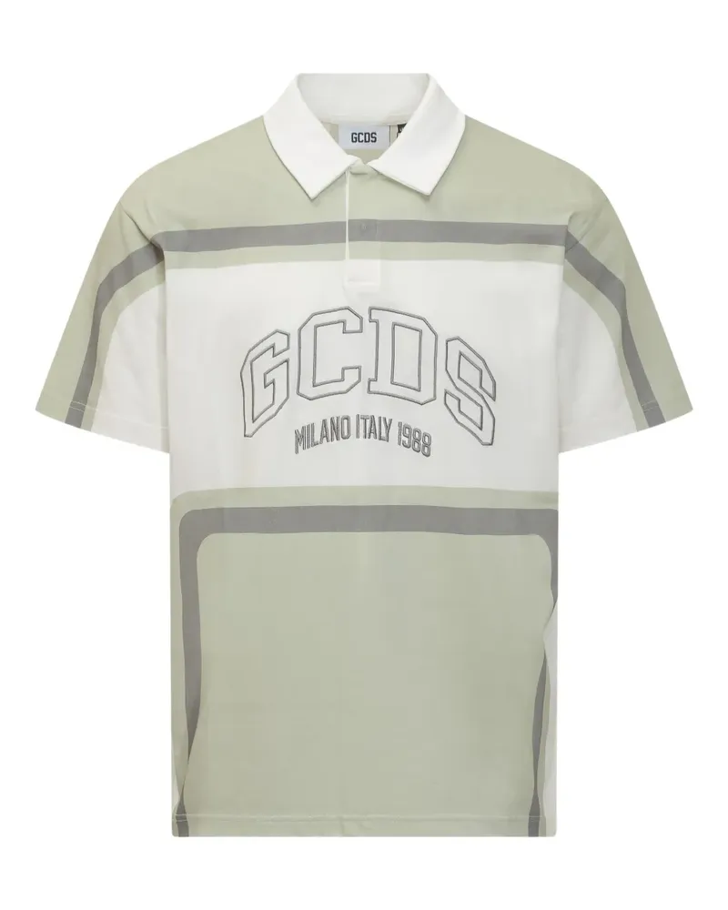GCDS Poloshirt mit Logo - Grün Grün