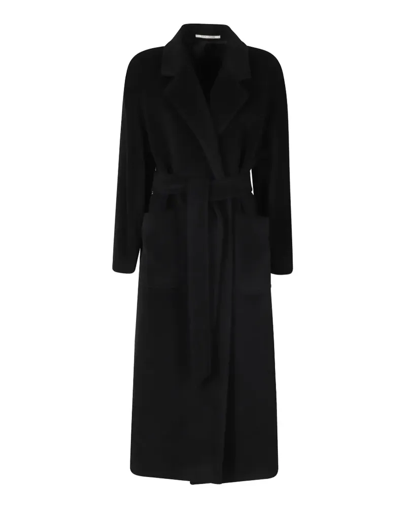 Tagliatore Charlize double-breasted belted wool coat - Schwarz Schwarz