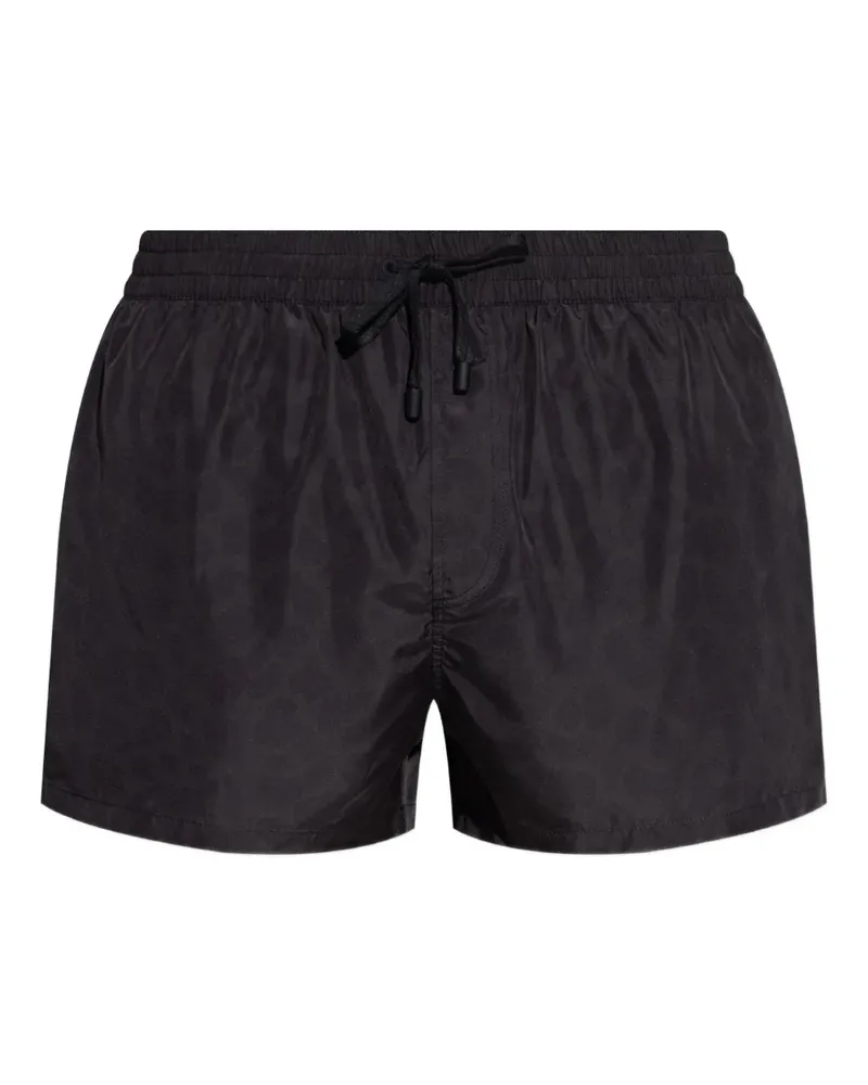 Balmain Badeshorts mit Kordelzug - Schwarz Schwarz