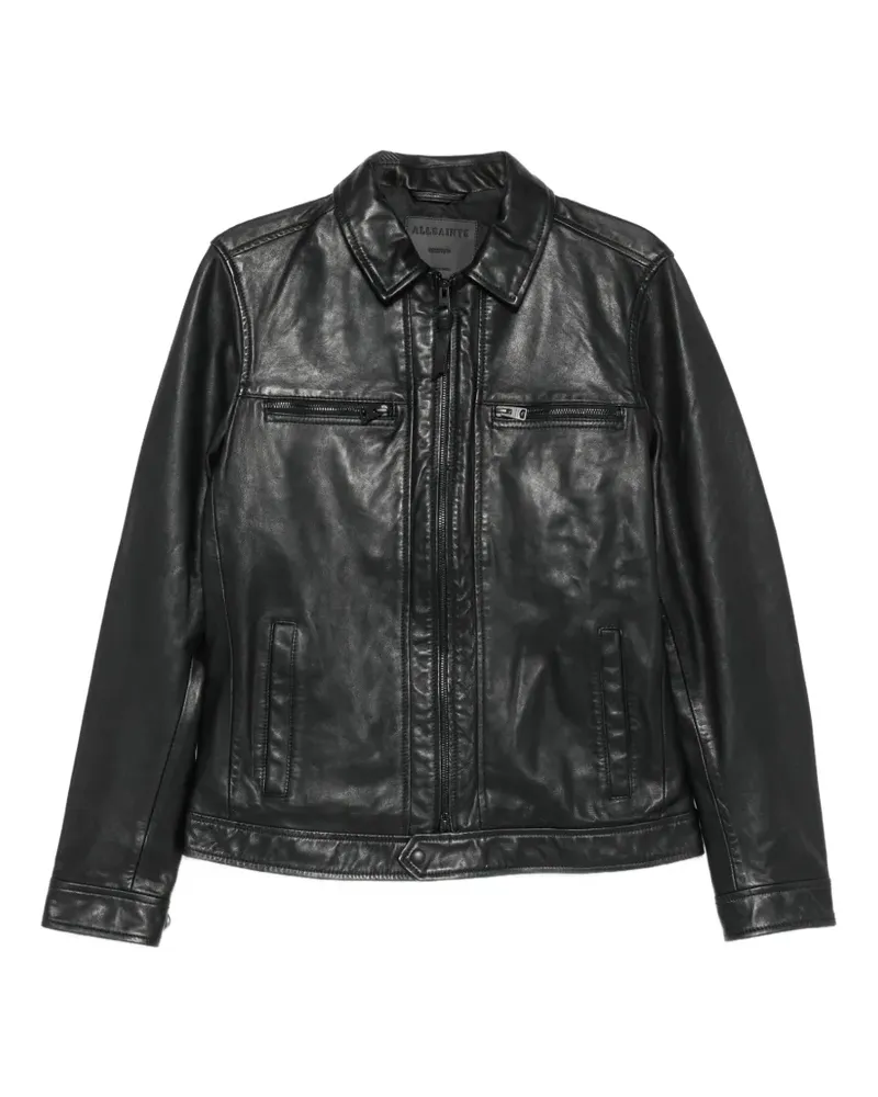 AllSaints Luck leather jacket - Schwarz Schwarz
