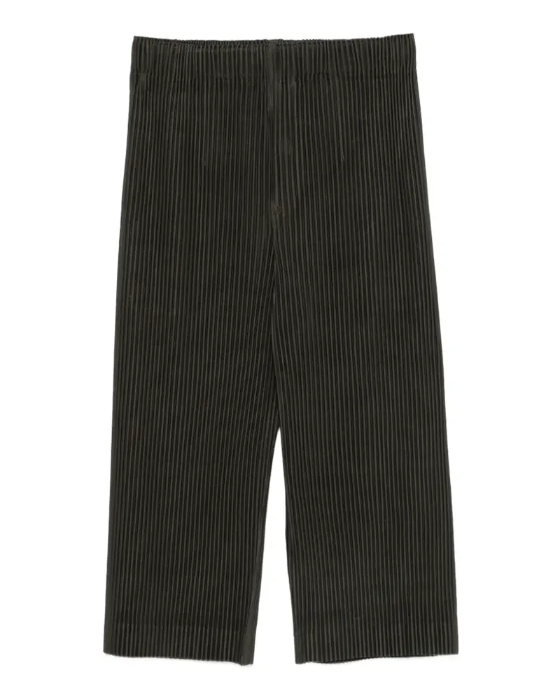 Issey Miyake Cropped-Hose mit Bundfalten - Braun Braun
