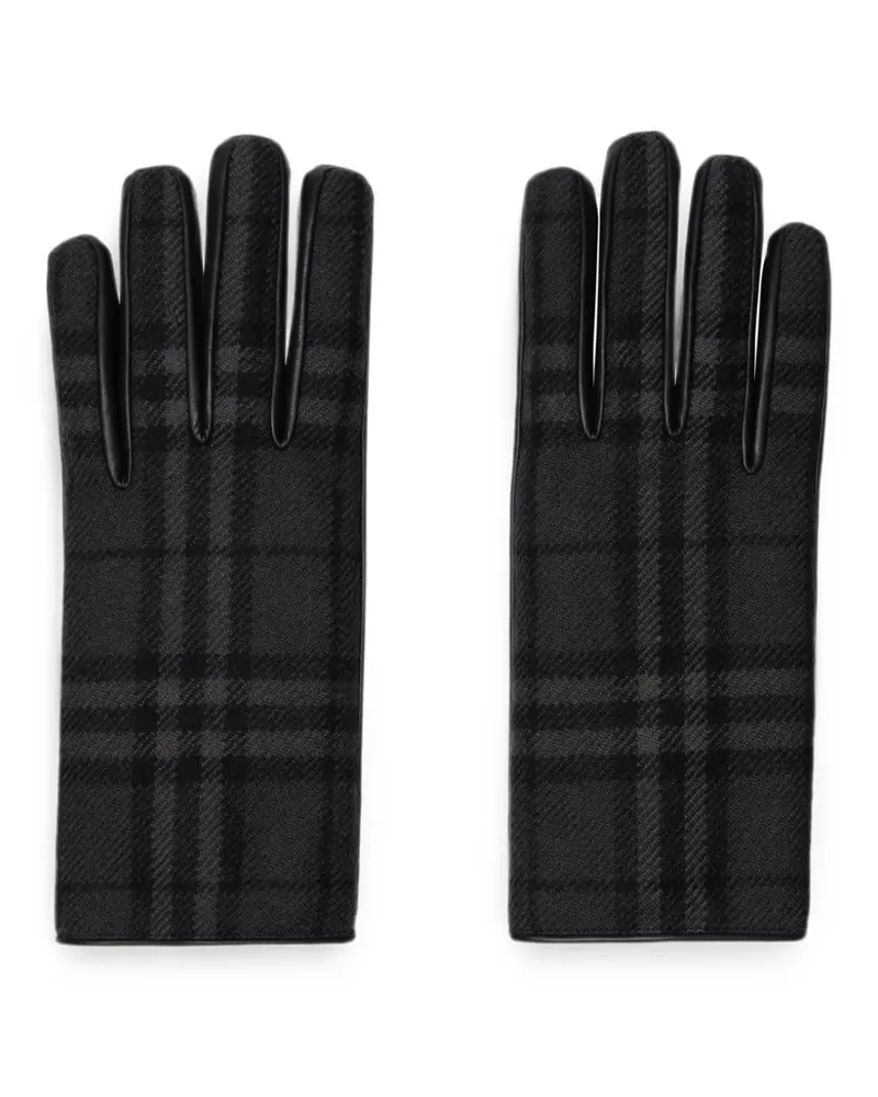 Burberry Check Handschuhe - Schwarz Schwarz