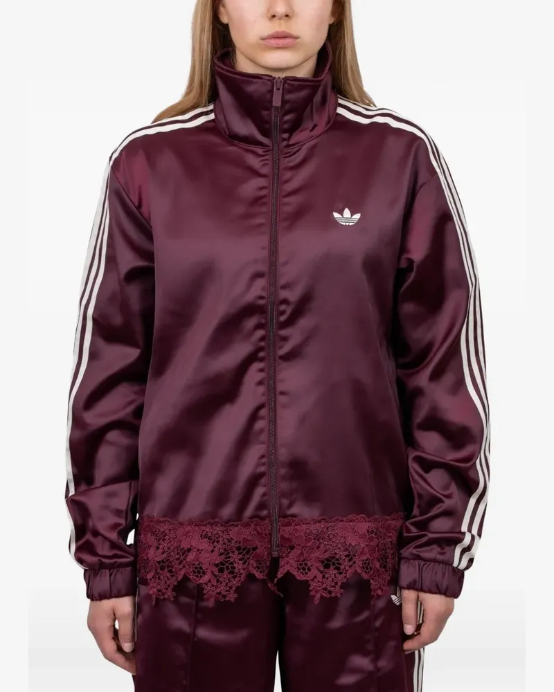 adidas satin-lace Firebird track top loose - Violett Violett