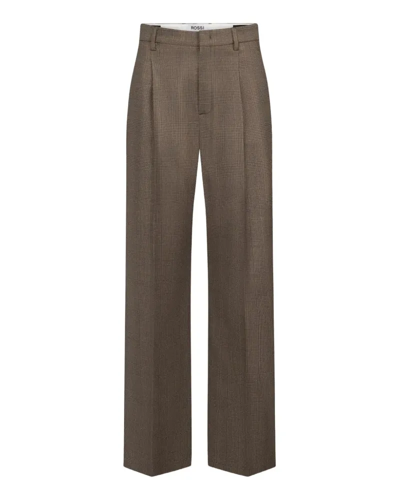 Rossi Karierte Nomy Hose - Braun Braun