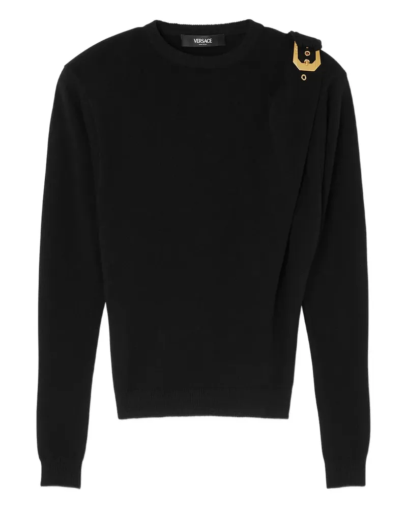 Versace Pullover mit Schnalle - Schwarz Schwarz