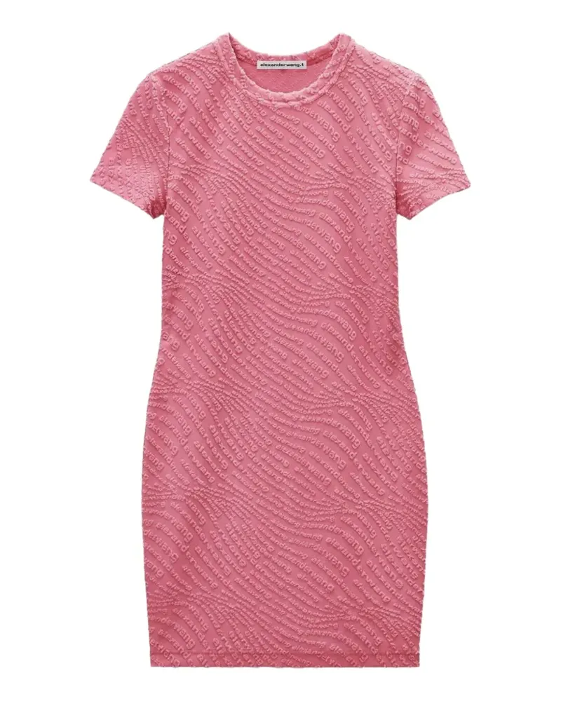 Alexander Wang Minikleid aus Logo-Jacquard - Rosa Rosa