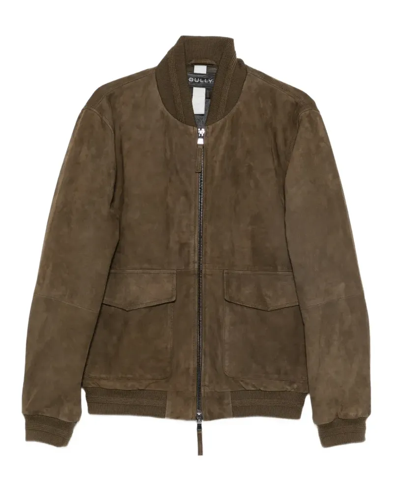 Bully suede bomber jacket - Braun Braun