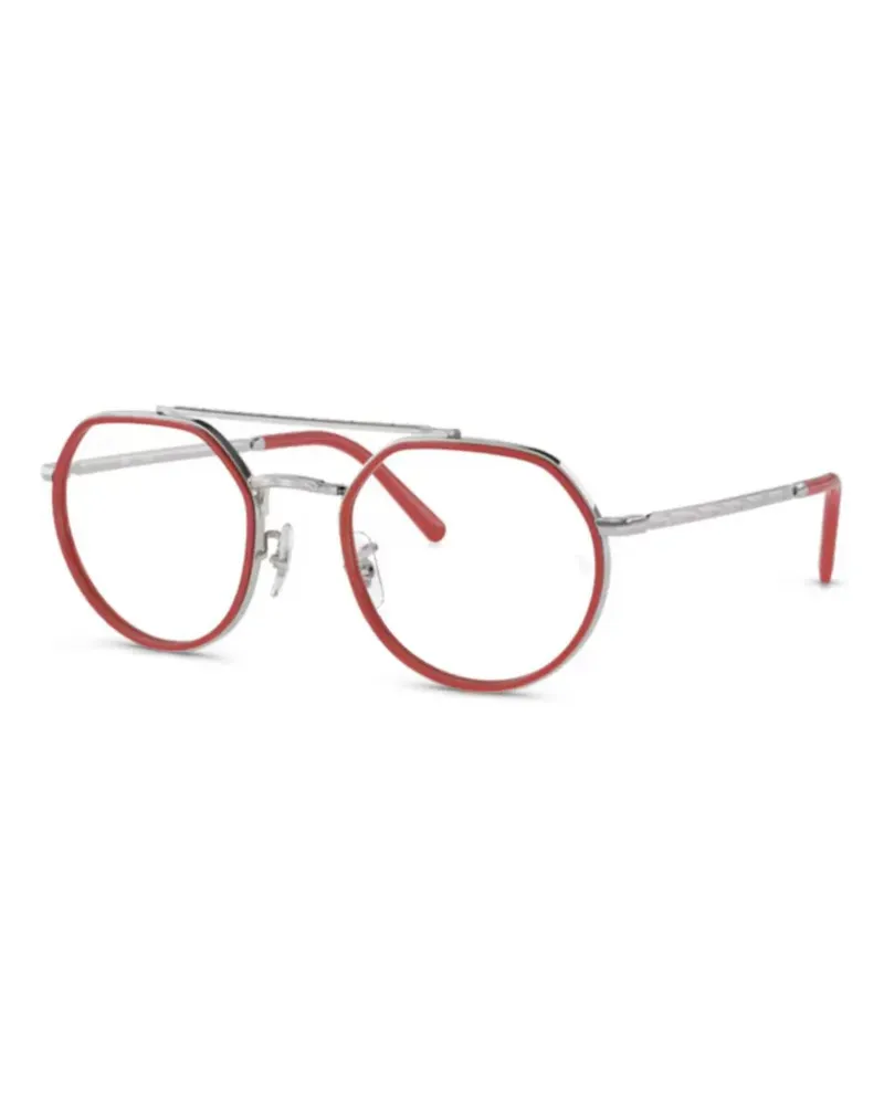 Ray Ban Brille mit sechseckigem Gestell - Rot Rot