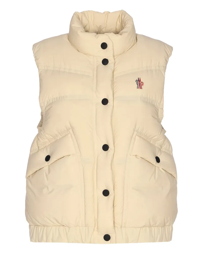 Moncler Baise padded high-neck gilet - Nude Nude