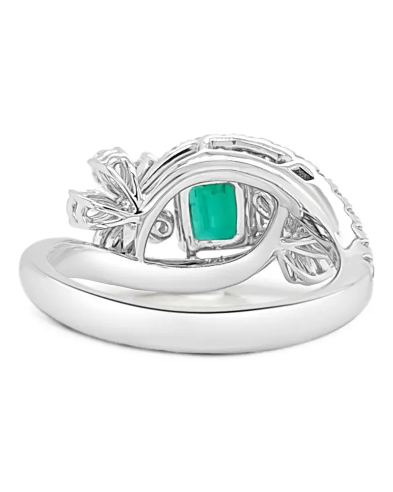 HYT Jewelry Ring mit Smaragd und Diamant - Silber Silber