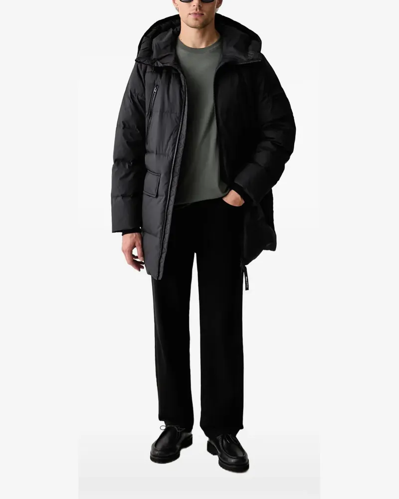 Marc O'Polo quilted hooded coat - Schwarz Schwarz